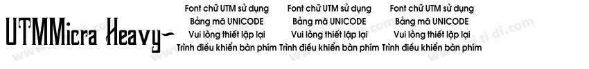 UTMMicra Heavy字体转换